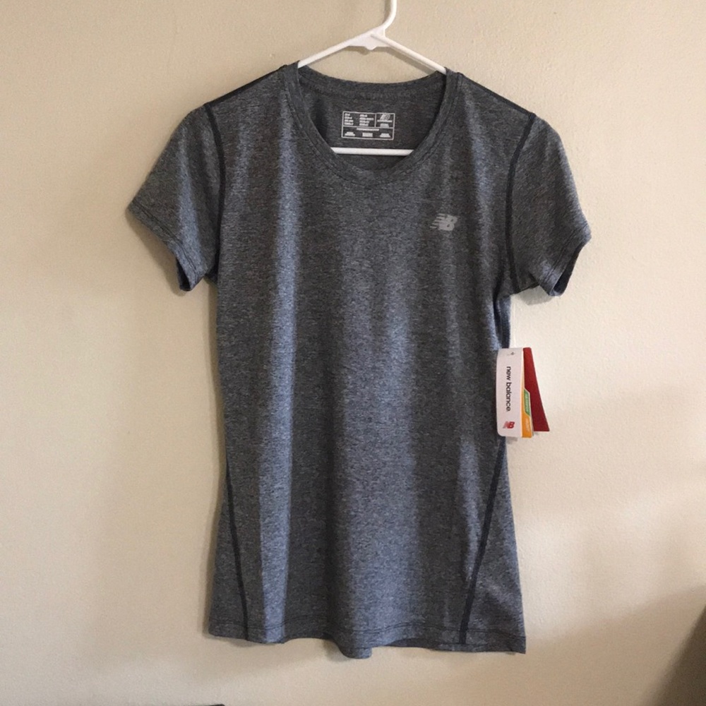 NB heather workout top